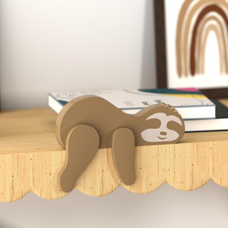 Putska Woodland Nursery Decor - Wooden Animal for Baby Boy Nursery Decor, Forest Decoration for Room, Shelf, Bedroom (Sloth) - Image 4